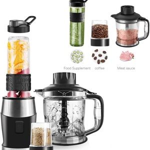 3 in 1 Food Processor/ Blender/ Chopper. 1.5L Pitcher + 570ml Portable bottle